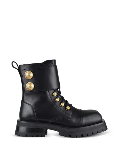 Balmain Ranger Army Boots In Black