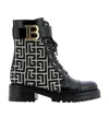 Balmain Ranger Romy Monogram Boots In Black