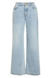 Balmain Straight Jeans In Light Blue