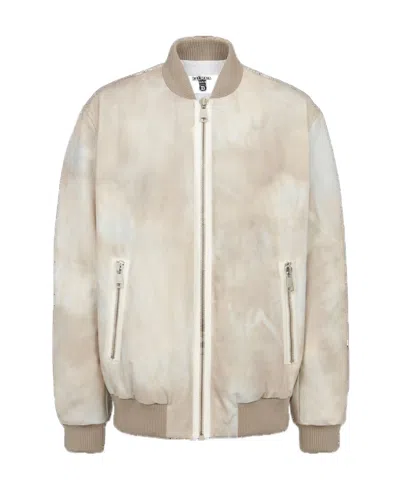 Balmain Rear Logo-print Detail Jacket In Nude