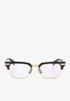 Balmain Rectangular Optical Glasses In Gold