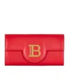 Balmain Rectangular Shoulder Bag In Red
