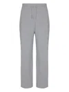 Balmain Recycled Cashmere-wool Blend Track Pants In Gray