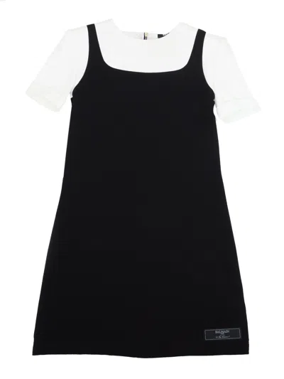Balmain Knit Dress In Black