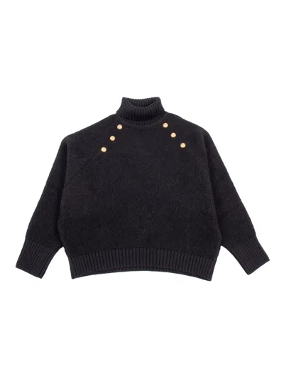 Balmain Knit Jumper In Black