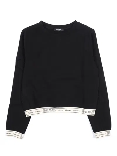 Balmain Sweatshirt In Black