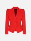 Balmain Red Viscose Blazer