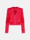 Balmain Red Viscose Blend Jacket