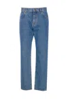 Balmain Regular Denim Pants In Blue