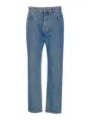 Balmain Regular Denim Pants In Blue