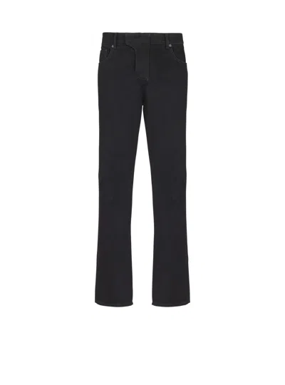 Balmain Regular-fit Denim Jeans In Black