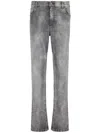 Balmain Denim Jeans Stretch Coton Stonewashed In Gray