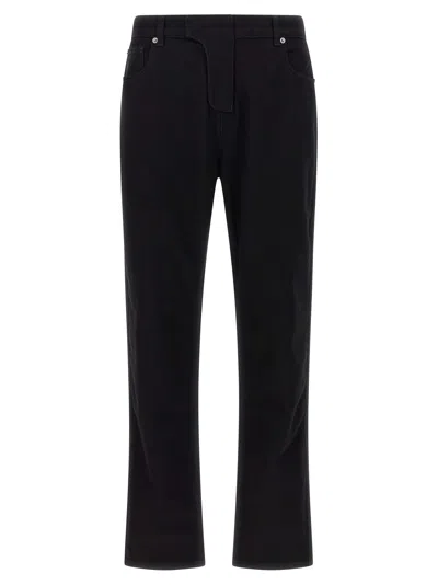 Balmain Vintage Black Denim Pants With Classic Five-pocket Design