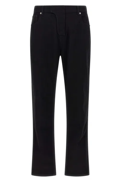 Balmain Vintage Black Denim Pants With Classic Five-pocket Design