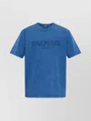 Balmain Loose Ss T-shirt Clothing In Blue