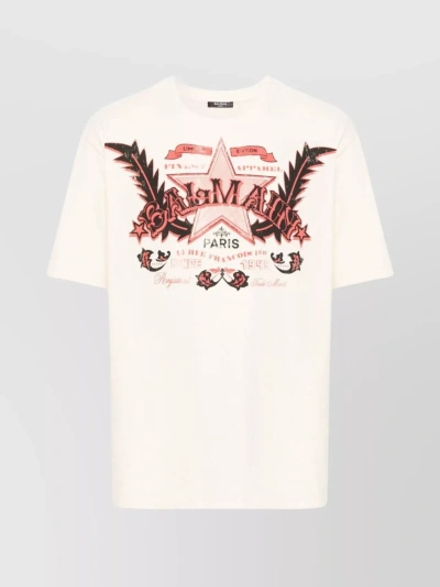 BALMAIN RELAXED FIT GRAPHIC T-SHIRT