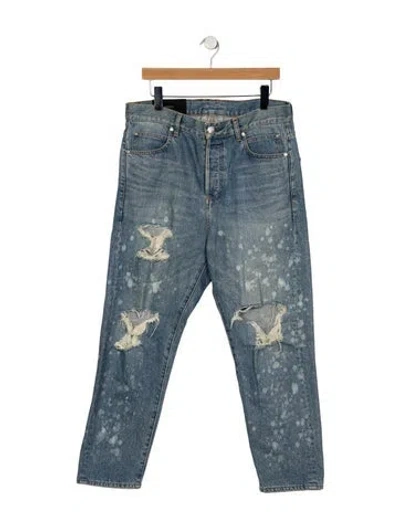 Pre-owned Balmain Relaxed Fit Jeans In Blue