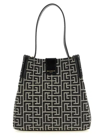 Balmain 'release' Bucket Bag In Black