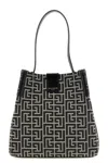 Balmain 'release' Bucket Bag In White/black