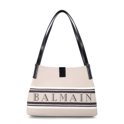 Balmain Release Canvas Shopper Bag In Multi