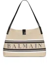 Balmain Release Shoulder Bag In Beige