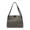 Balmain Medium Tote Bag Double Handles Geometric Pattern In Multi