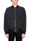 Balmain Logo-embroidered Bomber Jacket In Black