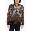 Balmain Reversible Carpet Nylon Bomber Jacket With Front Zip