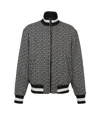 Balmain Reversible Monogrammed Bomber Jacket In Black