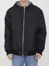 Balmain Reversible Nylon Bomber Jacket In Multi