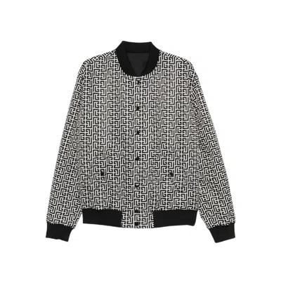 BALMAIN REVERSIBLE PATTERNED BOMBER JACKET