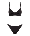 Balmain Rhinestone-embellished Bikini In Black