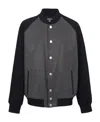 Balmain Bomber Jacket With Logo In Black