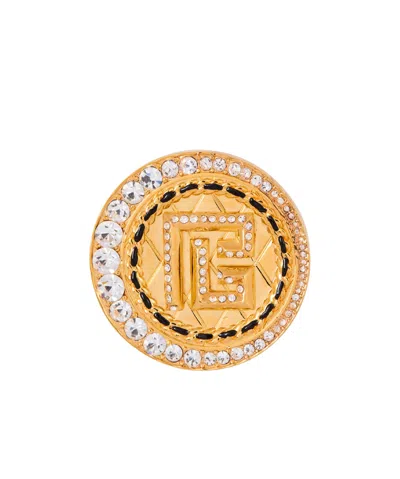 Balmain Rhinestone-embellished Brooch In Multicolor