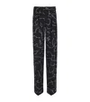 Balmain Rhinestone-embellished Constellation Trousers In Silver