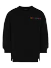 Balmain Rhinestone-embellished Sweatshirt In Black