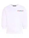 Balmain Rhinestone-embellished Sweatshirt In White