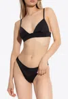 Balmain Jacquard Bikini In Black