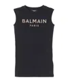Balmain Dress  Kids Kids Color Black In Black