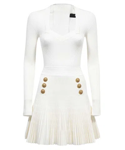 BALMAIN RIBBED KNIT DRESS