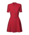 Balmain Dress Buttons In Red