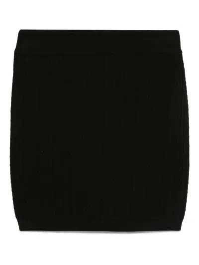 Balmain Ribbed-knit Skirt