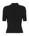 Balmain Ribbed Viscose Jersey Crop Top