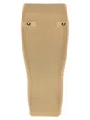 Balmain Ribbed Knee-length Pencil Skirt