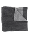 Balmain Two-tone Ribbed Knit Scarf