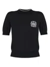 Balmain Ribbed T-shirt In Black