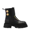 Balmain Ranger Army Boots In Black