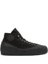 Balmain Riff Canvas Sneakers In Black