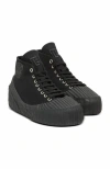 Balmain Riff Low Canvas Sneakers In Black
