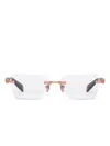 Balmain Rimless Rectangle-frame Glasses In Multi